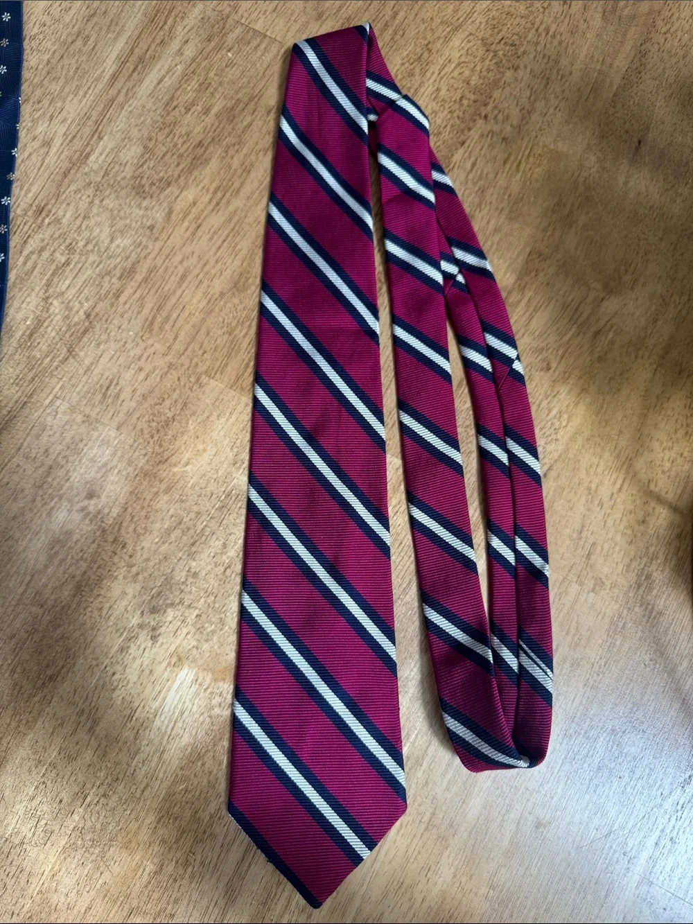 Brooks Brothers Classic Men's Blue Striped and Patterned Tie Set of 3 - Picture 3 of 6